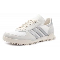 Кроссовки Adidas Marathon бежевые с серебристым